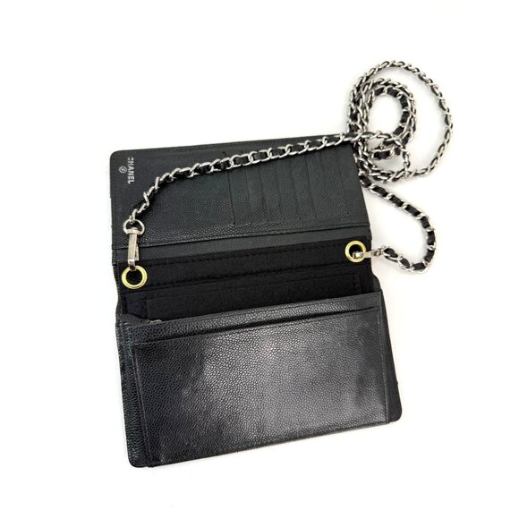 Chanel Vintage Wild Stitch Black Caviar Wallet - Picture 15 of 16